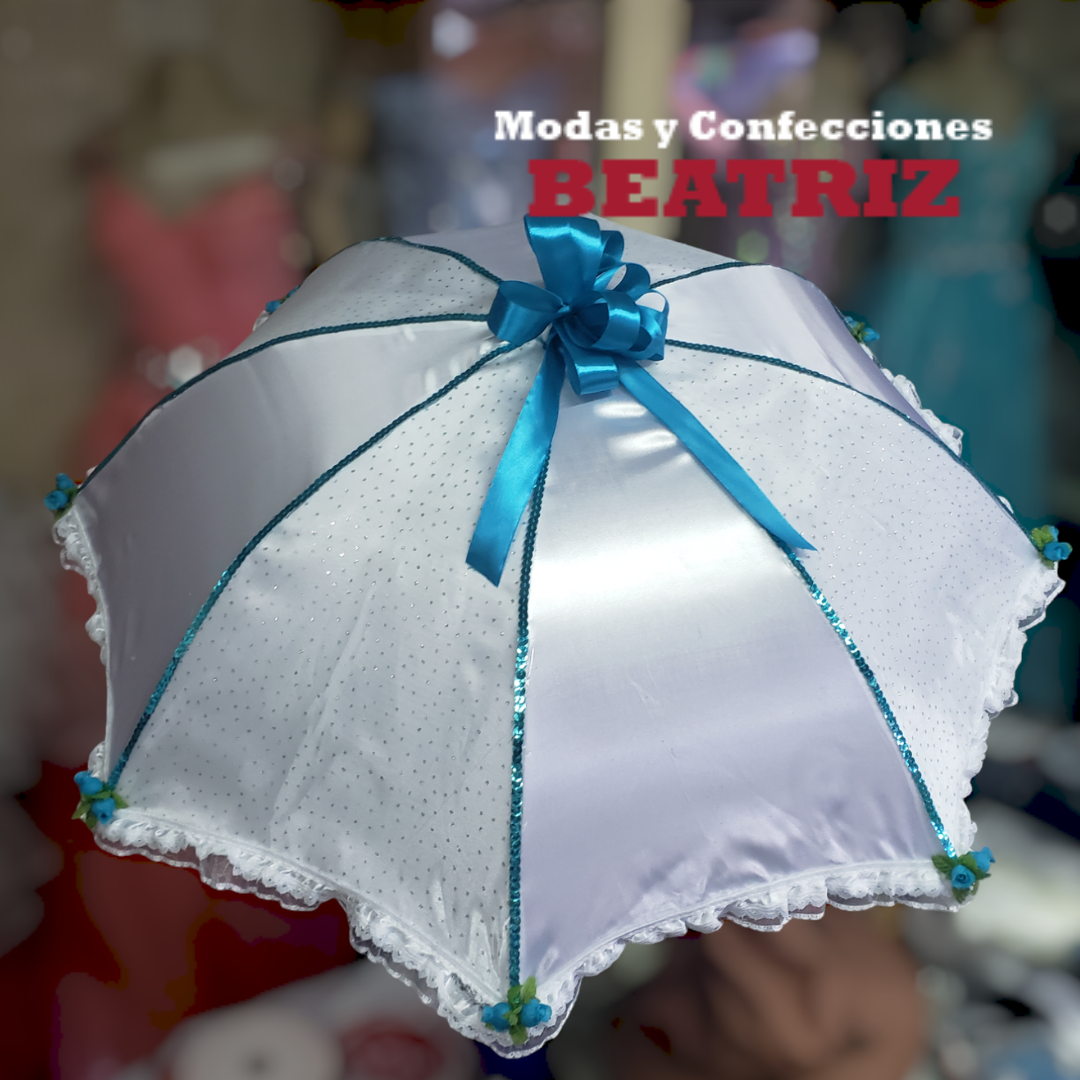 Sombrillas Decoradas para Reinados, Desfiles y Celebraciones - Imagen 2